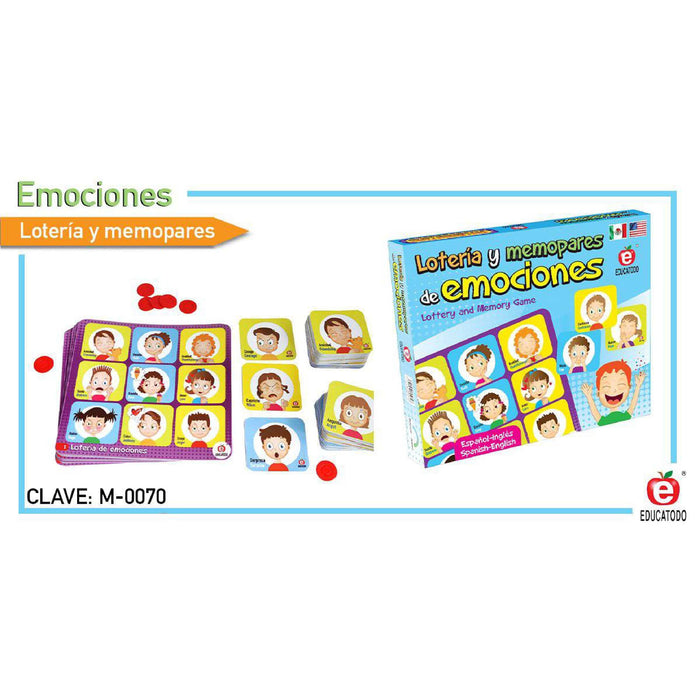 Lotería y Memopares de Emociones