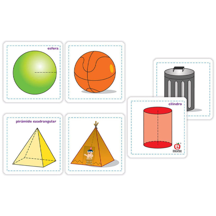 Memopares Asociación de Cuerpos Geométricos