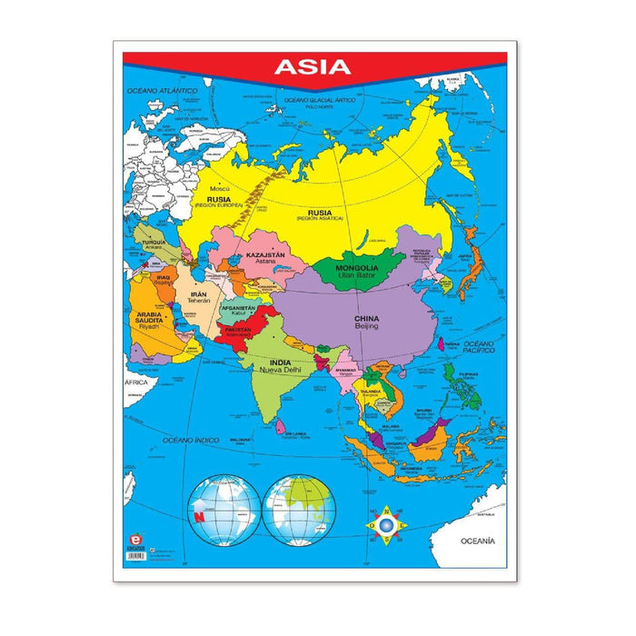 Póster Asia / Asia Física