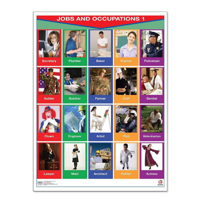 Póster Jobs And Occupations 1/2