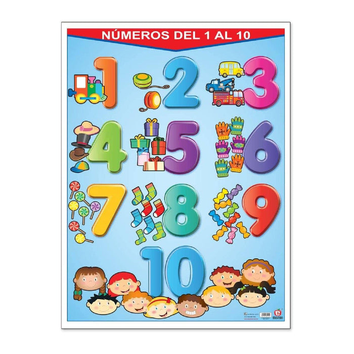 Póster Números del 1 al 10