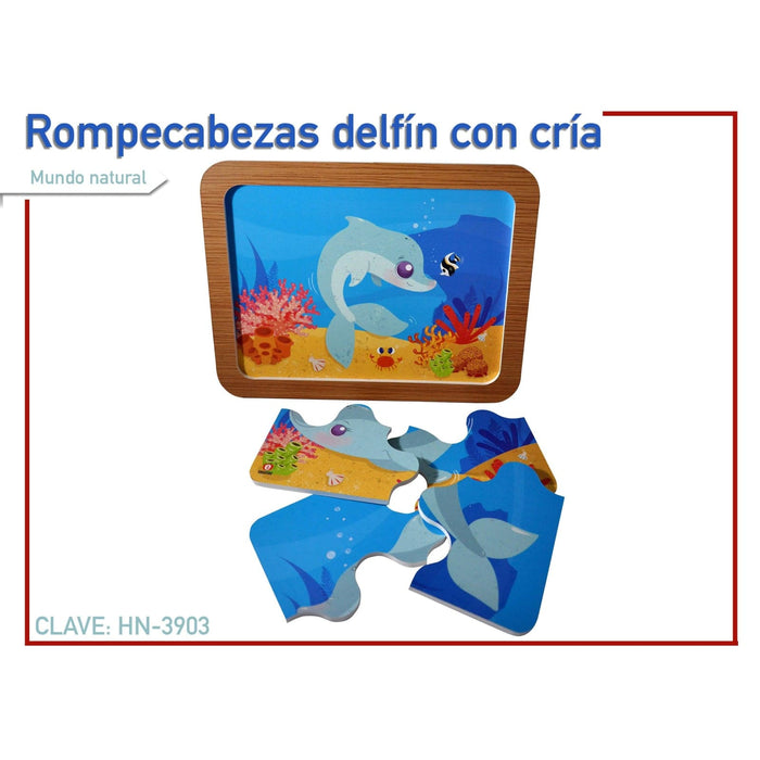 Rompecabezas Delfín con cría