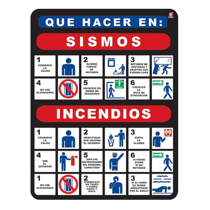 Señalamiento Sismo / Incendio