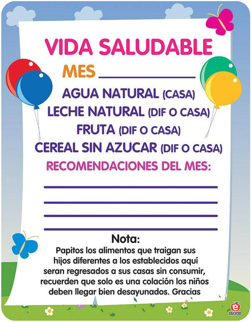 Señal Vida Saludable - Educatodo material didáctico y juegos educativos - Educatodo