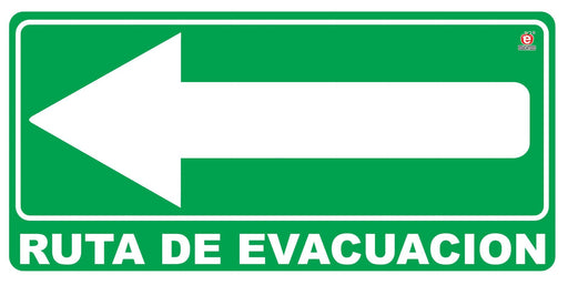 Señalamiento Ruta de Evacuación Izquierda - Educatodo material didáctico y juegos educativos - Educatodo